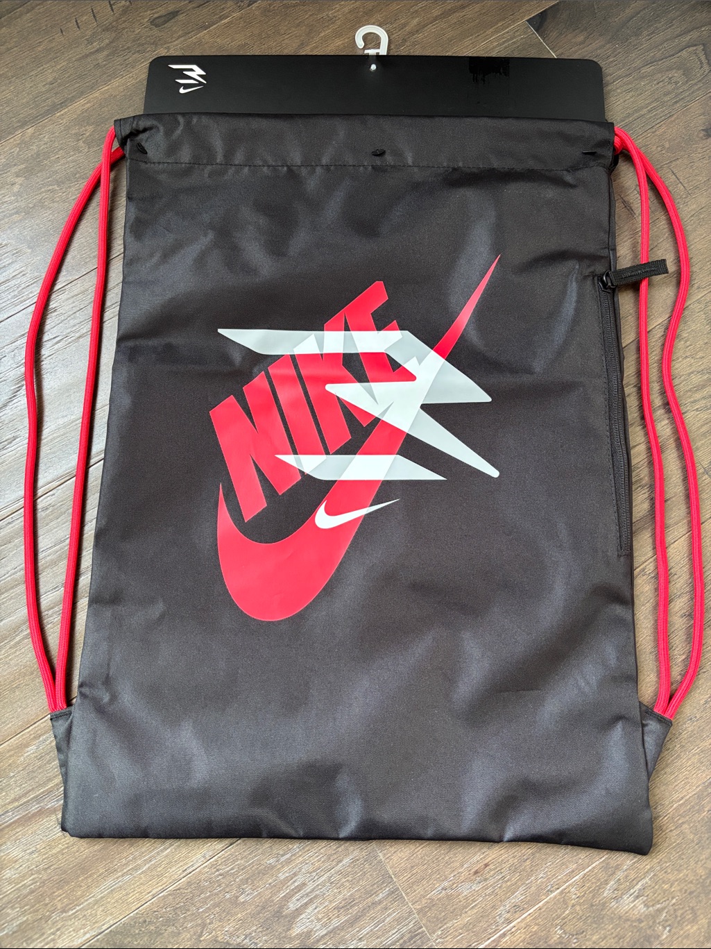 Nike 3 Brand Core Volt Gym SackTravel BagDrawcordLightweightZipper Pocket